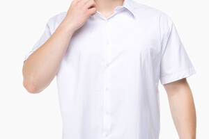 Рубашка классическая однотонная мужская Redpolo 3785 4XL Белый (2000989848004)