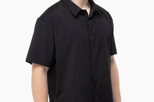Рубашка классическая однотонная мужская Redpolo 3785 4XL Черный (2000989848059)