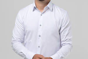 Рубашка классическая однотонная мужская Redpolo 3808 2XL Белый (2000989956648)