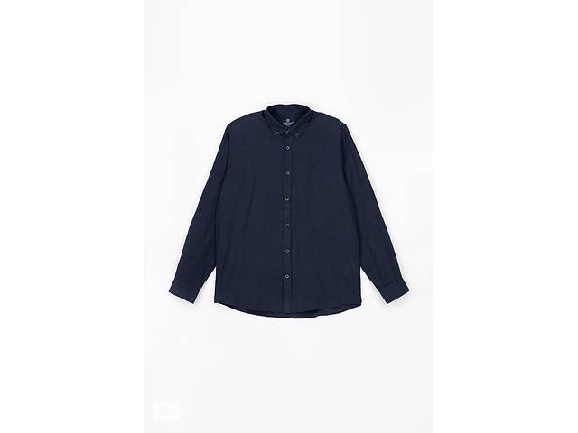 Рубашка классическая однотонная мужская Stendo 14213 2XL Темно-синий (2000988946732)