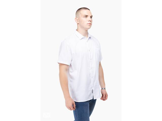 Рубашка классическая однотонная мужская Stendo 235004 3XL Белый (2000989740148)