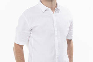 Рубашка мужская однотонная Jean Piere JP7302 2XL Белый (2000989651550)