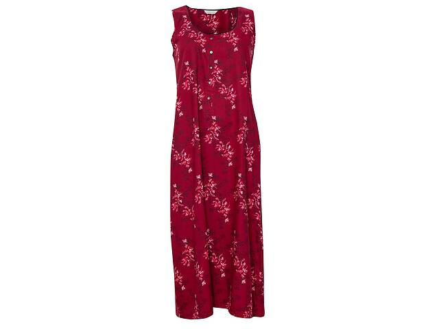 Рубашка ночная Nora Rose Violet 1335 10 S Burgundy Floral Print (5051877289178)