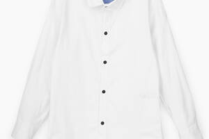 Рубашка однотонная для мальчика Deniz 311 116 см Белый (2000989711322)