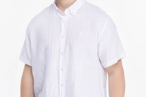 Рубашка однотонная мужская Stendo 14215 3XL Белый (2000989628439)