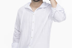 Рубашка однотонная мужская Stendo 231006 2XL Белый (2000989627968)