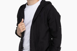 Рубашка однотонная мужская Stendo 231006 2XL Черный (2000989628064)