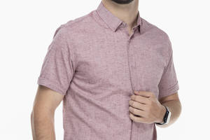 Рубашка однотонная мужская Stendo 235044 XL Бордовый (2000989740360)