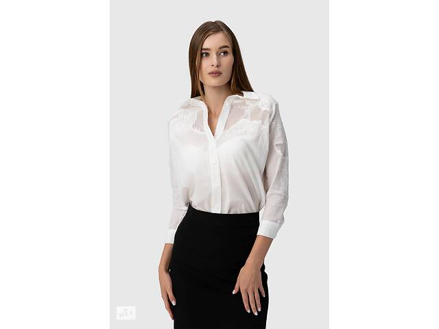 Рубашка однотонная женская Es-Q 2680 S Белый (2000989958659)