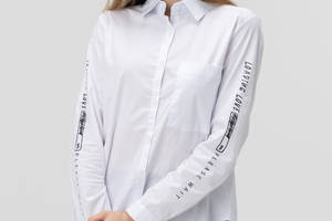 Рубашка однотонная женская MDG 248001 M Белый (2000989987406)