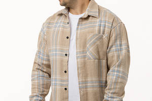 Рубашка с длинным рукавом мужская ERS ЦБ-00230637 M Бежевый
