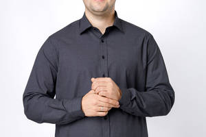 Рубашка с длинным рукавом мужская Yuki ЦБ-00233139 3XL Черный