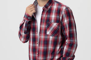 Рубашка с узором мужская MCL 32740 L Бордовый (2000990104465)