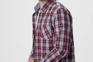 Рубашка с узором мужская MCL 32742 XL Бордовый (2000990014177)