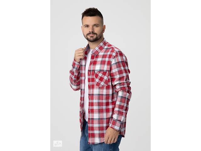 Рубашка с узором мужская MCL 32744 2XL Красный (2000990104441)
