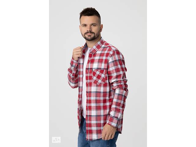 Рубашка с узором мужская MCL 32744 L Красный (2000990104427)