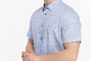 Рубашка с узором мужская Stendo 235062 4XL Голубой (2000989739654)