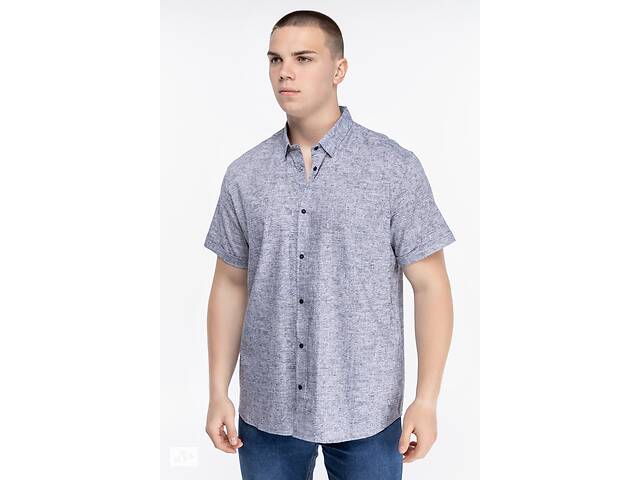 Рубашка с узором мужская Stendo 235062 4XL Серый (2000989739937)