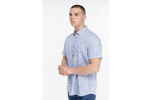 Рубашка с узором мужская Stendo 235062 6XL Голубой (2000989739685)