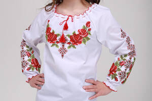 Рубашка с вышивкой для девочки Козачок Зоряна 92 см Разноцветный (2000990386939)