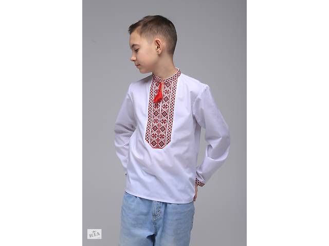 Рубашка с вышивкой для мальчика Козачок КОЗАК 164 см Красный (2000902206256)