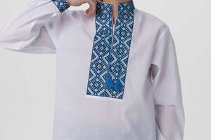 Рубашка с вышивкой для мальчика Козачок ТИМОФЕЙ №2 104 см Синий (2000989640950)