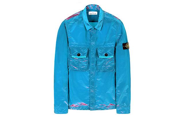 Рубашка Stone Island 10245 Nylon Metal Color Weft Blue XXL