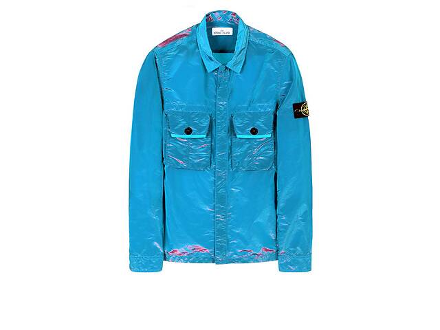 Рубашка Stone Island 10245 Nylon Metal Colour Weft Blue M