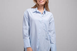Рубашка женская 340840 р.44 Fashion Голубой