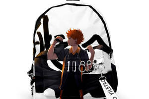 Рюкзак Аниме Jsstore Haikyu Волейбол стиль Победитель Белый