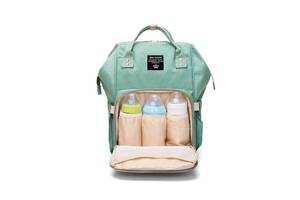 Рюкзак для мамы LEQUEEN с термокарманом и органайзером (RDM Green)