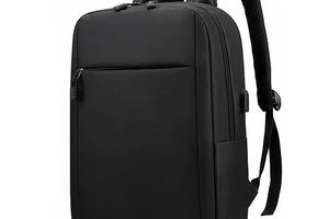 Рюкзак для ноутбука 14' Lesko Black с USB разъемом городской (11984-66656)