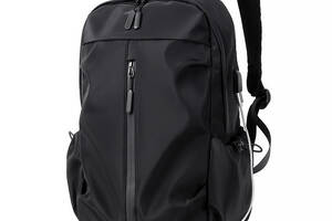 Рюкзак для ноутбука 16' Lesko 3030 Black 20-35L с USB разъемом городской (11985-66659)