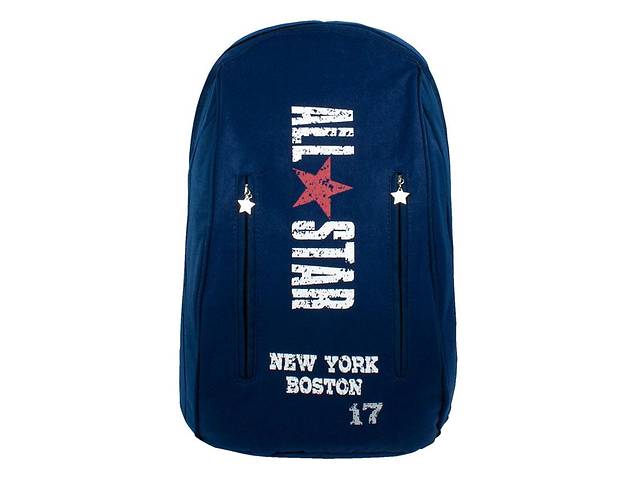 Рюкзак городской Can Vas Все звезды Нью Йорк Бостон All Star New York 17 Boston 47х31х17 см Темно-Синий (23385)