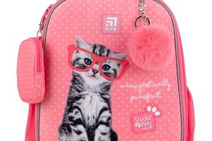 Рюкзак каркасный для девочки KITE SP24-555S-2 Розовый (4063276105776)