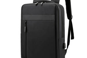 Рюкзак Lesko YT-9065 Black 20-35L мужской с USB-портом для ноутбука (8991-36824)