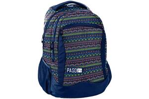 Рюкзак молодежный Paso Синий (18-2808PC16)