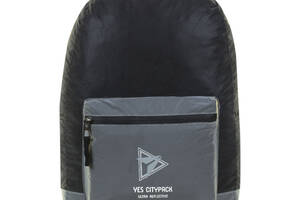 Рюкзак молодежный YES R-03 Ray Reflective Черный/серый (558594)