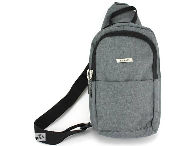 Рюкзак однолямочный Wallaby Серый (112 grey)
