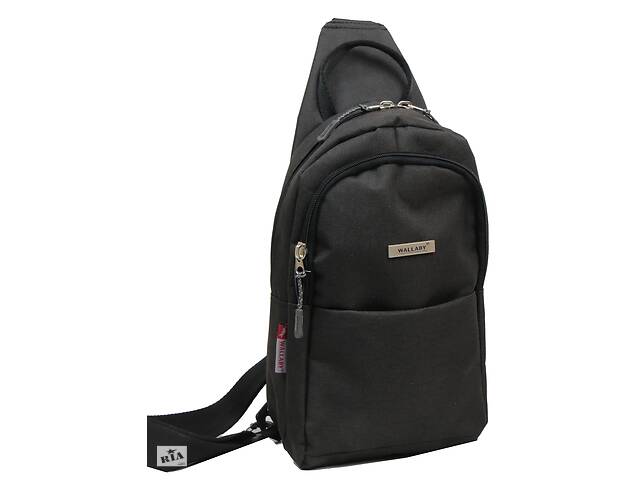 Рюкзак однолямковий Wallaby Темно-сірий (112 black)