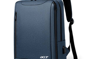 Рюкзак противоударный для ноутбука Acer 15,6' с USB Digital синий (IBN010Z5)