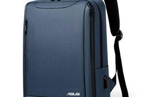 Рюкзак противоударный для ноутбука Asus 15,6' с USB Digital синий (IBN010Z3)