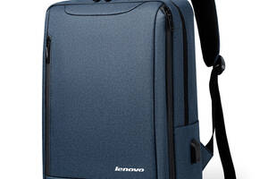 Рюкзак противоударный для ноутбука Lenovo 15,6' с USB Digital синий (IBN010Z4)