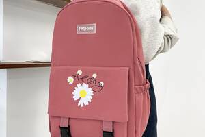 Рюкзак школьный для девочки Fashion Chamomile 42x28 см Розовый (SK001642)