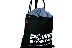 Рюкзак спортивный Gym Sack Alpha PS-7011 Power System Черно-серый (39227001)