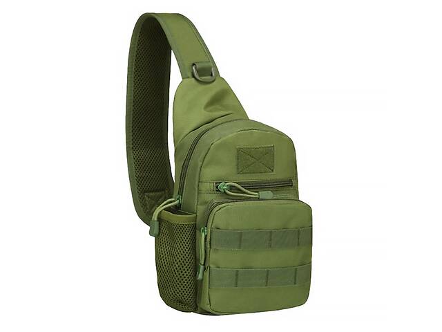 Рюкзак тактический на одно плечо армейский Aokali Outdoor A14 20L Green