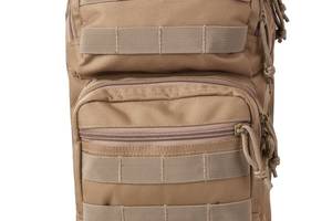 Рюкзак тактический однолямочный Kombat UK Mini Molle Recon Shoulder Bag 10л Койот (1000-kb-mmrsb-coy)