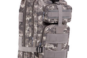 Рюкзак тактический штурмовой TY-7401 SILVER KNIGHT 35 л Камуфляж серый (59493019)