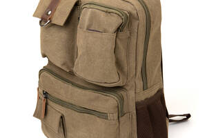 Рюкзак текстильный дорожный Vintage 20620 Оливковый 30х42х15 см