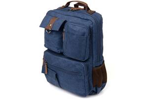 Рюкзак текстильный дорожный Vintage 20621 Синий 30х42х15 см